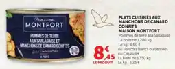 U Express Plats cuisines aux manchons de canard confits maison montfort offre