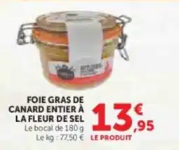 U Express Foie gras de canard entier à la fleur de sel offre