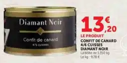 U Express Confit de canard 4/6 cuisses diamant noir offre