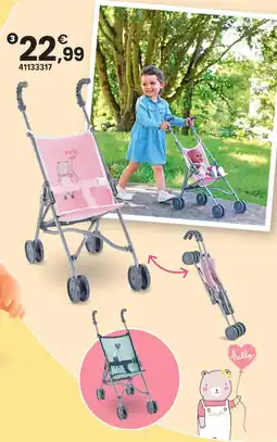 JouéClub Poussette canne rose offre