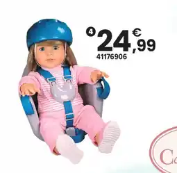 JouéClub Siège de vélo avec casque pour poupée offre