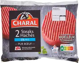Carrefour Market Charal 2 steaks hachés 5% m.g. charal offre