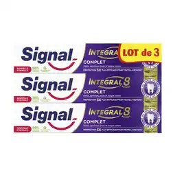 Carrefour Signal dentifrice intégral 8 lot de 3 offre