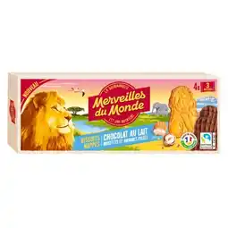 Carrefour Merveilles du monde biscuits les animaux nappés offre
