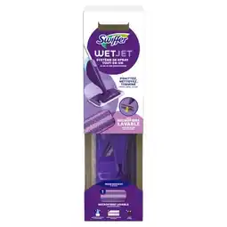 Carrefour Swiffer balai avec système de spray nettoyant offre