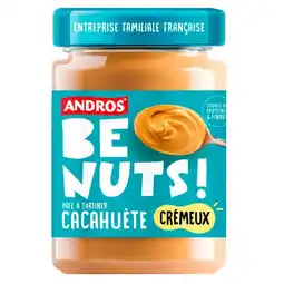 Carrefour Andros pâte à tartiner cacahuète be nuts ! offre