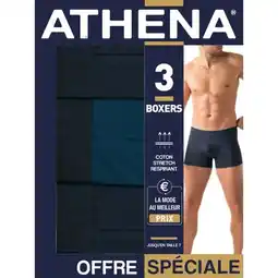 Carrefour Athena boxers homme sport offre