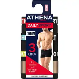 Carrefour Athena boxers homme daily sport offre
