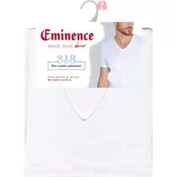 Carrefour Eminence tee shirt homme manches courtes col v heritage offre