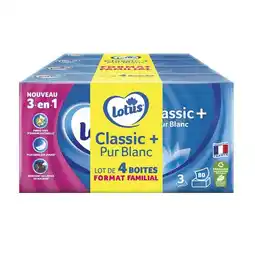 Carrefour Lotus mouchoirs format familial offre