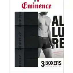 Carrefour Eminence boxers homme allure offre