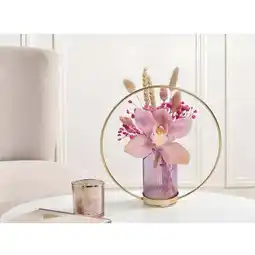 Carrefour Orchidée 1 fleuron cercle métallique offre