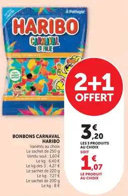 Hyper U Bonbons carnaval haribo offre