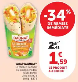 Hyper U Wrap daunat offre