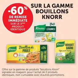 Hyper U Sur la gamme bouillons knorr offre