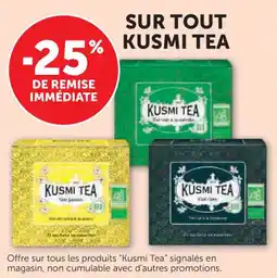 Hyper U Sur tout kusmi tea offre