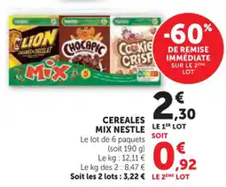 Hyper U Cereales mix nestle offre