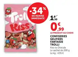 Hyper U Confiseries gelifiees fantaisie trolli offre