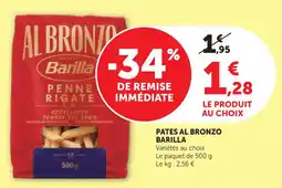 Hyper U Pates al bronzo barilla offre