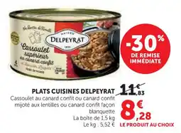 Hyper U Plats cuisines delpeyrat offre