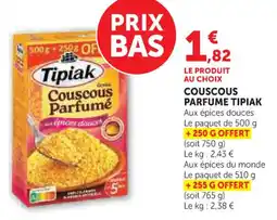 Hyper U Couscous parfume tipiak offre