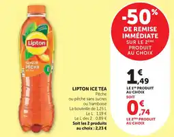 Hyper U Lipton ice tea offre