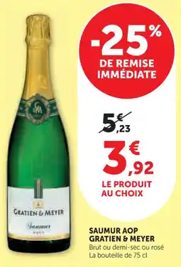 Hyper U Saumur aop gratien & meyer offre