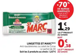 Hyper U Lingettes st marc offre