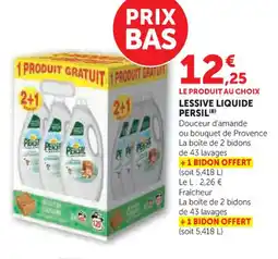Hyper U Lessive liquide persil offre