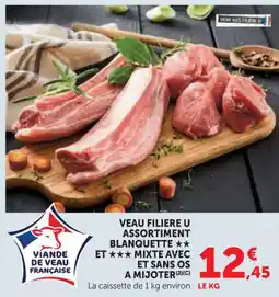 Hyper U Veau filiere u assortiment blanquette et mixte avec et sans os a mijoter offre