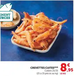 Hyper U Crevettes cuites offre