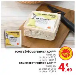 Hyper U Pont l'évêque fermier aop offre