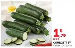 Hyper U Courgette offre