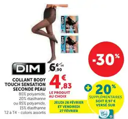 Hyper U Dim collant body touch sensation seconde peau offre