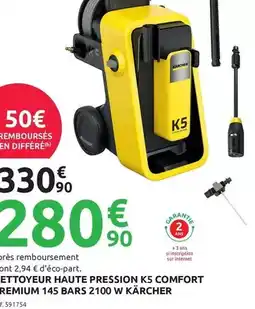 Mr Bricolage Kärcher - nettoyeur haute pression k5 comfort remium 145 bars 2100 w offre