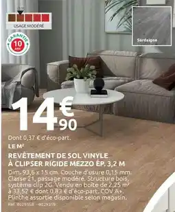 Mr Bricolage Revêtement de sol vinyle à clipser rigide offre