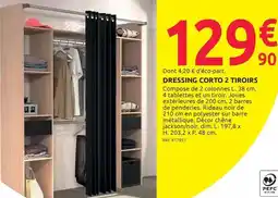 Mr Bricolage Dressing corto 2 tiroirs offre