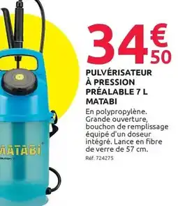 Mr Bricolage Matabi - pulvérisateur à pression préalable offre