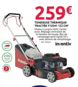 Mr Bricolage Inventiv - tondeuse thermique tractée t12041 offre