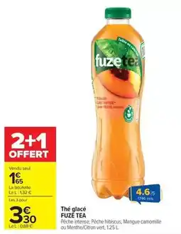 Carrefour Market Fuzetea - thé glacé offre