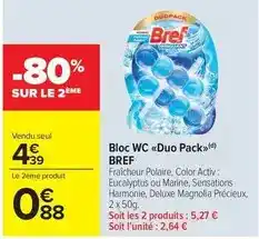 Carrefour Market Bref - bloc wc duo pack offre