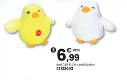 JouéClub Peluche poussin avec son offre