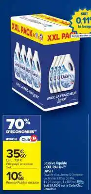 Carrefour Market Lessive liquide XXL PACK DASH offre