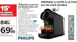 Carrefour Machine à espresso L'Or Barista Piano noir offre