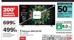 Carrefour Téléviseur mini LED 4K offre