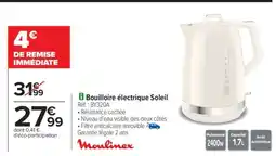 Carrefour Bouilloire électrique Soleil offre