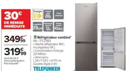 Carrefour Réfrigérateur combiné TELEFUNKEN offre