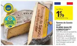 Carrefour Market Tomme de Savoie I.G.P offre