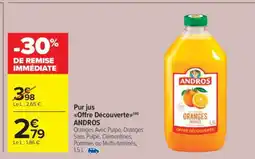 Carrefour Market Pur jus Offre découverte ANDROS offre
