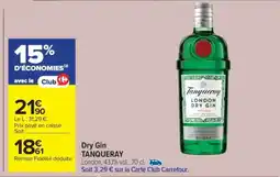 Carrefour Market Dry Gin TANQUERAY offre
